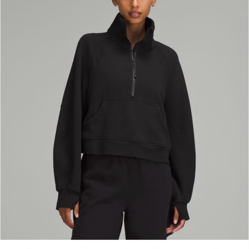 Lululemon Athletica Black Half-Zip Sweatshirt